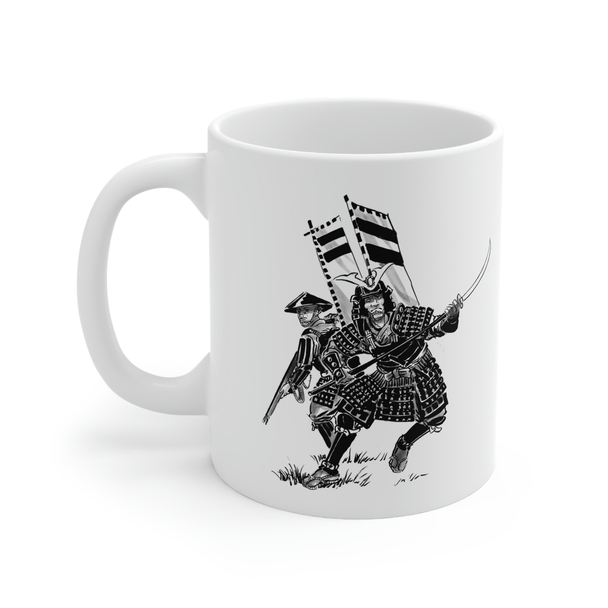 様  SAMURAI カップ＆ソーサー プレート Samurai Mug – Fighting Hedgehog